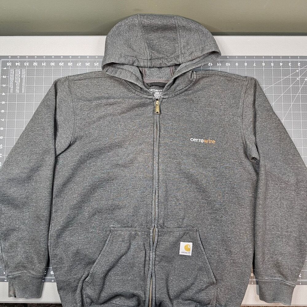 Carhartt Hoodie Medium Full Zip Essential Minimalist Workwear Streetwear Skater